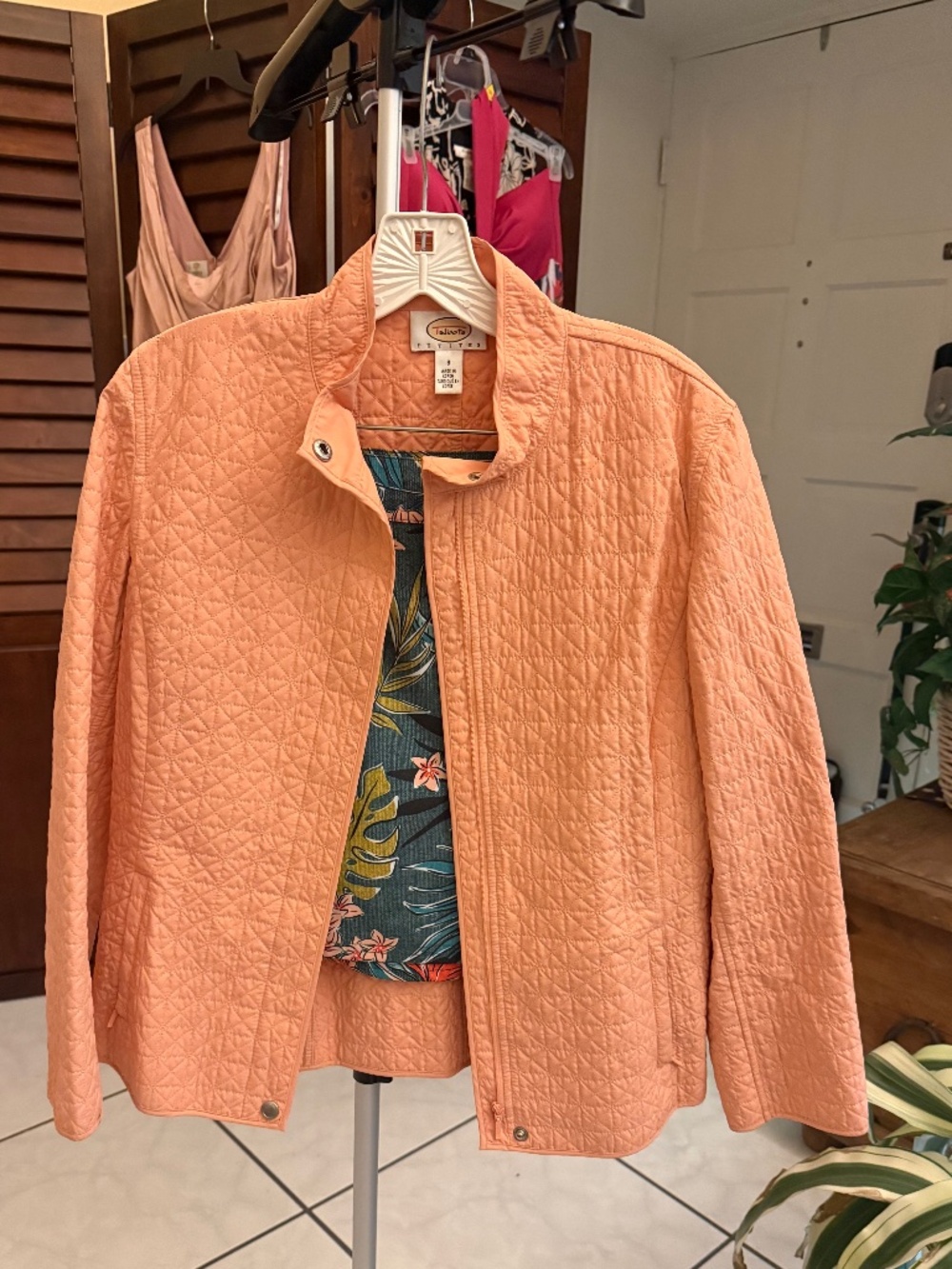 TALBOT'S PETITE 8 PEACH JACKET